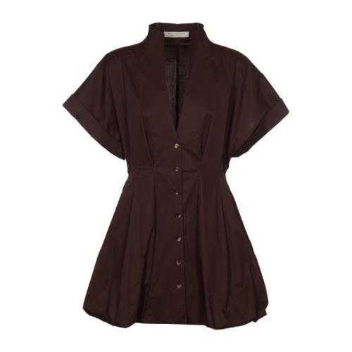 Philosophy di Lorenzo Serafini Shirt Dresses Brown, Dam