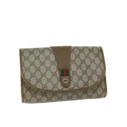 Gucci Vintage Pre-owned Canvas gucci-vskor Beige, Dam