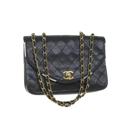 Chanel Vintage Pre-owned Laeder axelremsvskor Black, Dam