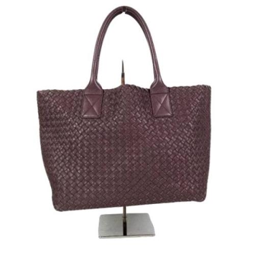 Bottega Veneta Vintage Pre-owned Laeder totevskor Brown, Dam