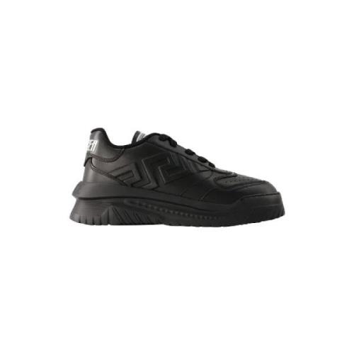 Versace Pre-owned Pre-owned Laeder sneakers Black, Herr