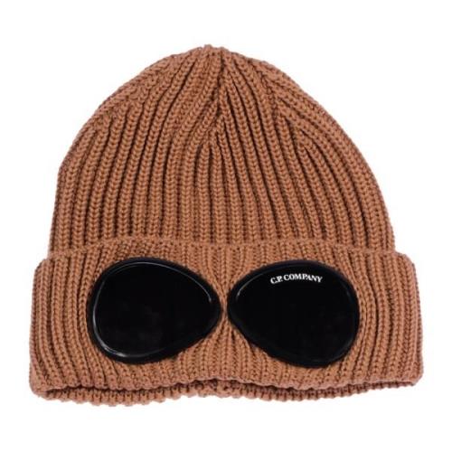 C.p. Company Utmanande Stickad Beanie Brown, Herr