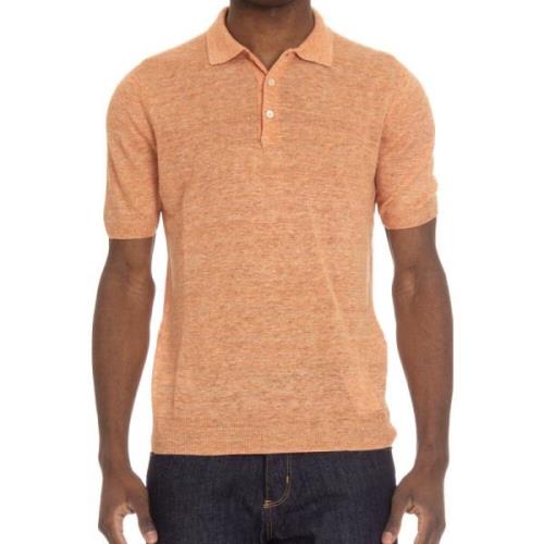 Gran Sasso Polo Shirts Orange, Herr