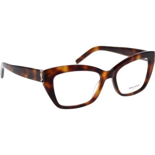 Saint Laurent Stiliga original receptglasögon för män Brown, Herr