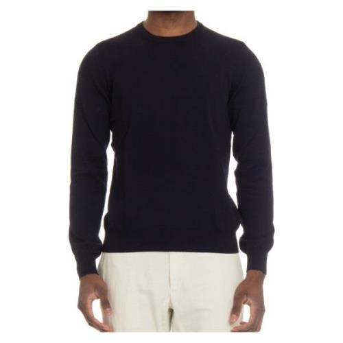 Gran Sasso Round-neck Knitwear Blue, Herr