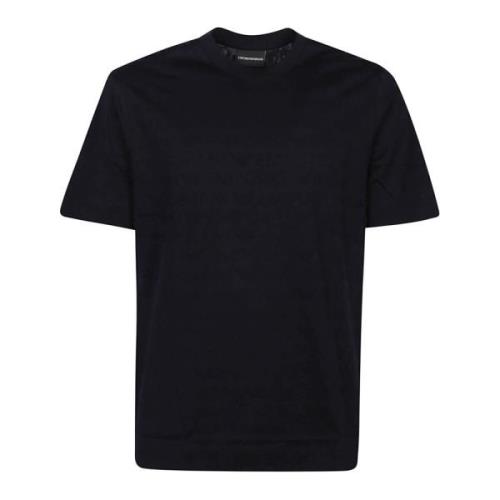 Emporio Armani T-Shirts Blue, Herr