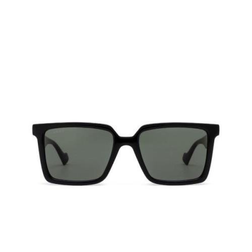 Gucci Svarta Acetat Solglasögon Black, Unisex