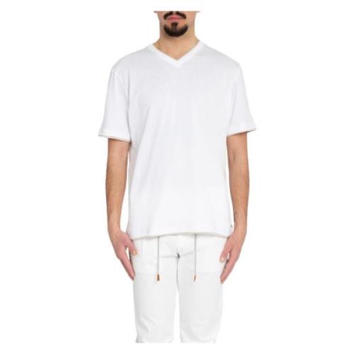 Eleventy T-Shirts White, Herr