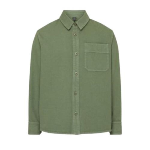 A.p.c. Broderad Basile Skjorta - Khaki Green, Herr