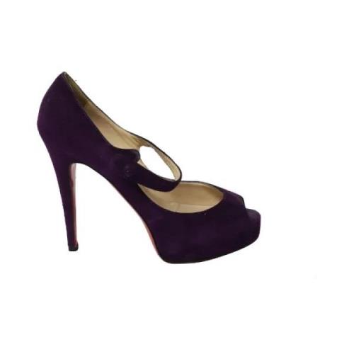 Christian Louboutin Pre-owned Pre-owned Laeder klackskor Purple, Dam