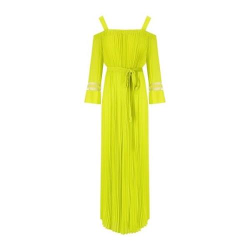 Twinset Maxi Dresses Yellow, Dam