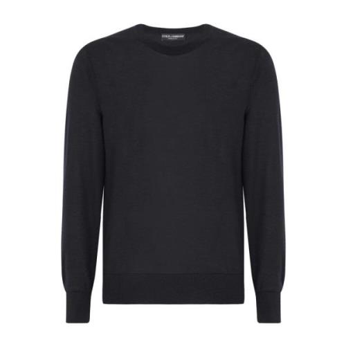 Dolce & Gabbana Round-neck Knitwear Gray, Herr