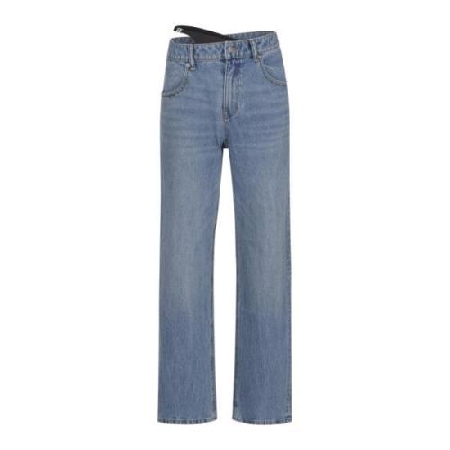 Alexander Wang Straight Jeans Blue, Dam