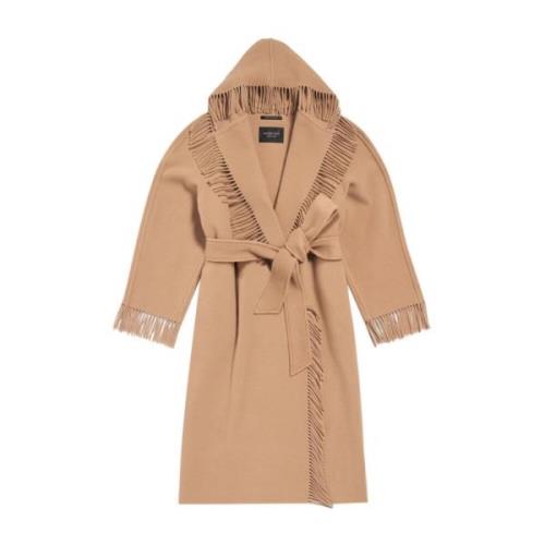 Balenciaga Belted Coats Beige, Dam