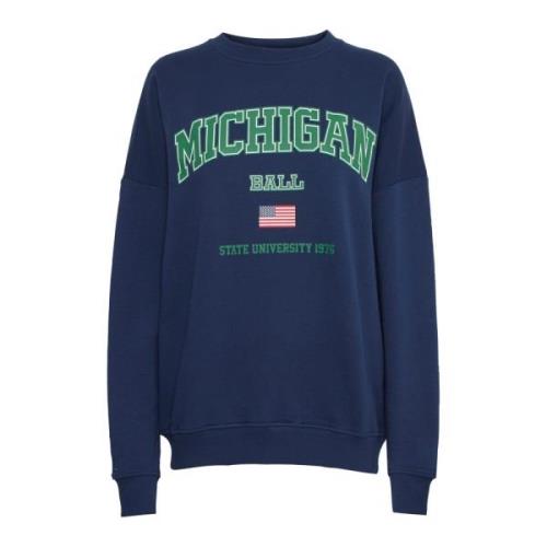 Ball Ocean Print Sweatshirt Blue, Dam