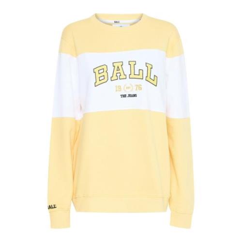 Ball Solnedgång Sweatshirt J. Montana Stil Yellow, Dam