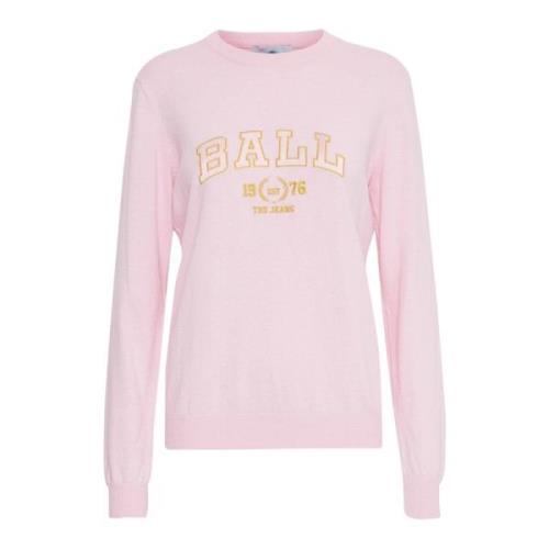 Ball Round-neck Knitwear Pink, Dam