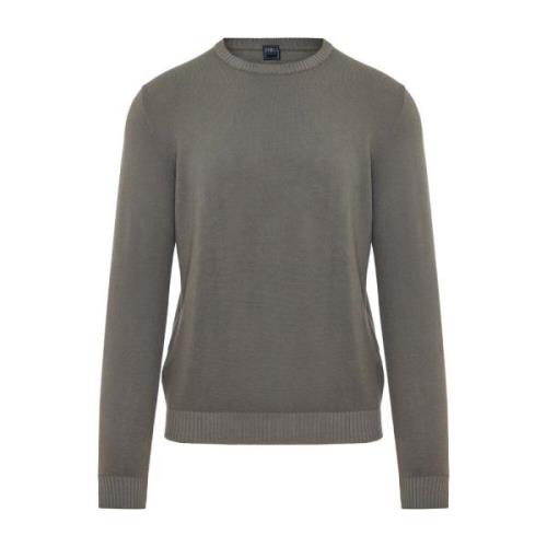 Fedeli Round-neck Knitwear Gray, Herr