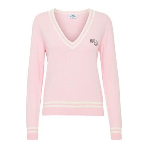 Ball V-neck Knitwear Pink, Dam