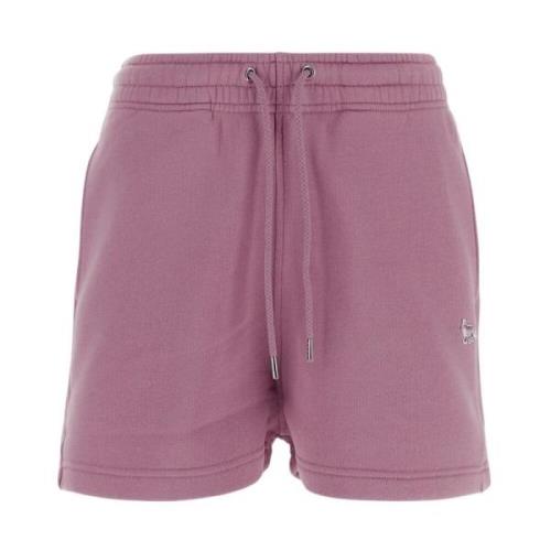 Maison Kitsuné Bomullsshorts Pink, Dam