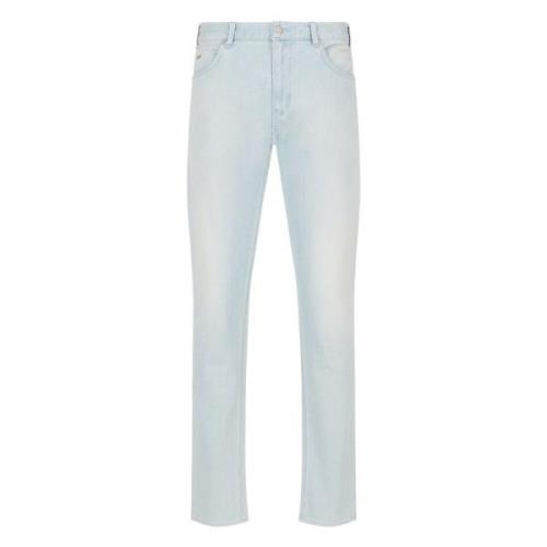 Emporio Armani J16 Jeans Bomull Elastan 5 Fickor Blue, Herr