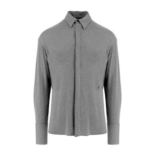 Salvatore Ferragamo Casual Shirts Gray, Herr