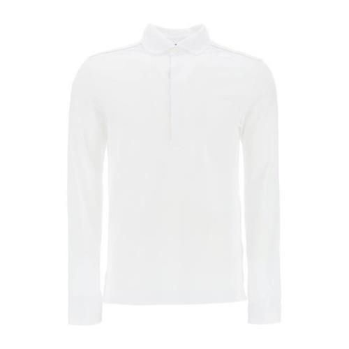 Ermenegildo Zegna Klassisk Polo Shirt White, Herr