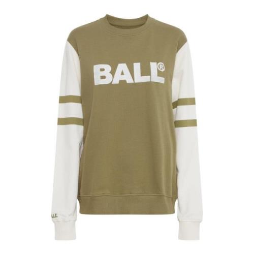 Ball Grön Oliv Sweatshirt Långärmad Green, Dam