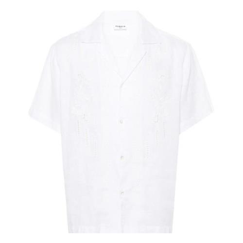 P.a.r.o.s.h. Short Sleeve Shirts White, Herr