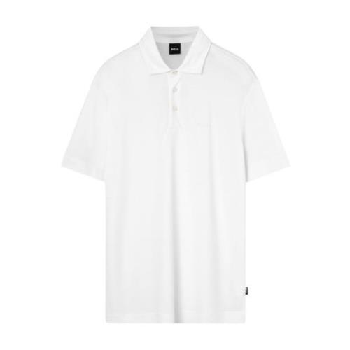 Boss Polo Shirts White, Herr