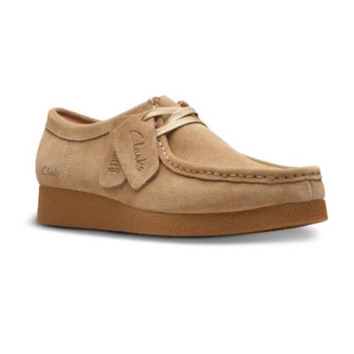 Clarks Wallabee EVO Skor Beige, Dam