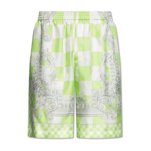 Versace Sidenshorts Green, Herr