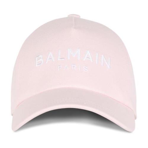 Balmain Bomullskeps med logotyp Pink, Dam