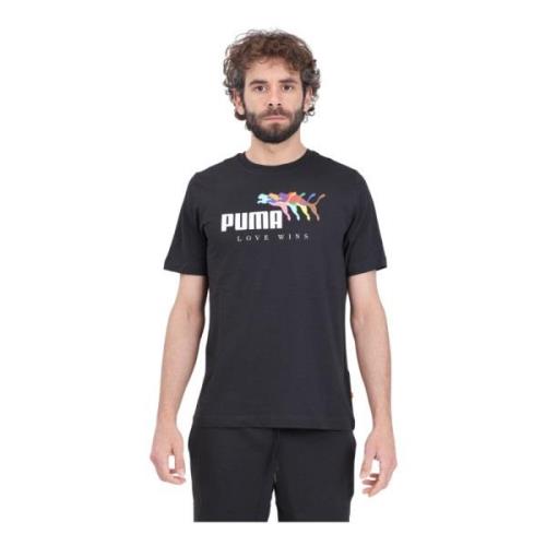 Puma T-Shirts Black, Herr