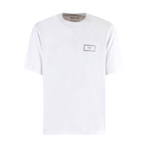 Martine Rose Vit Logotyp Tryck Klassisk Tee White, Herr