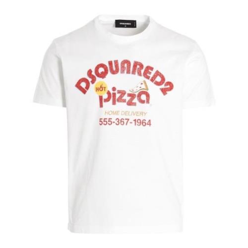 Dsquared2 T-Shirts White, Herr