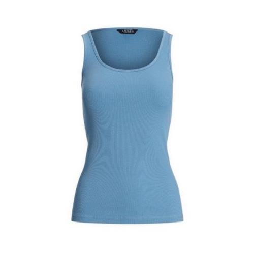 Ralph Lauren Sleeveless Tops Blue, Dam