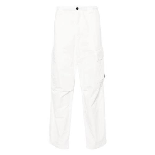 C.p. Company Straight Trousers White, Herr