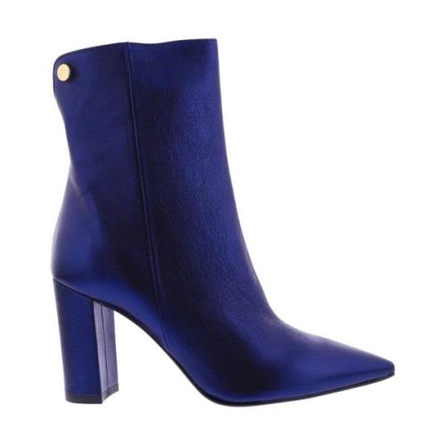 Paris Punk Ankle Boots Purple, Dam