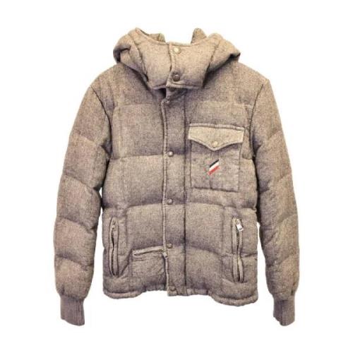 Moncler Pre-owned Pre-owned Polyester ytterklder Gray, Dam