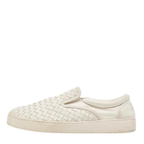 Bottega Veneta Vintage Pre-owned Laeder sneakers White, Herr