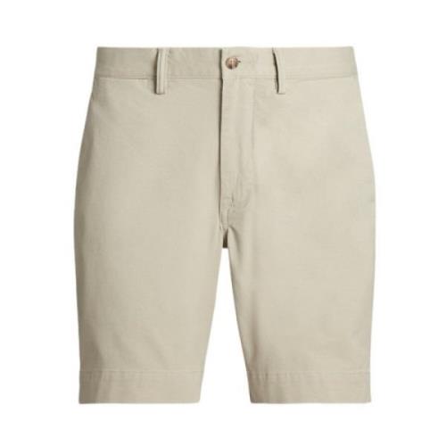 Polo Ralph Lauren Klassiska Bomull Stretch Chino Shorts Beige, Herr