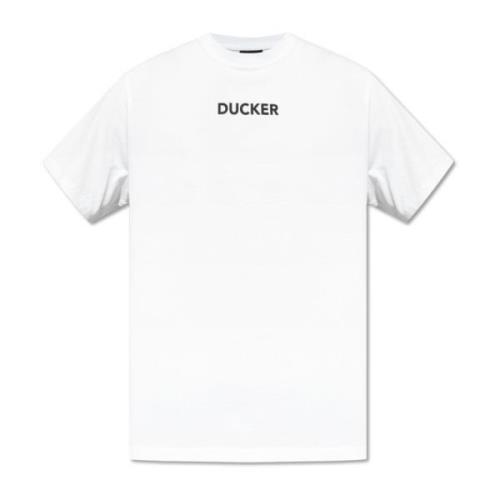 Save The Duck Tryckt T-shirt White, Herr