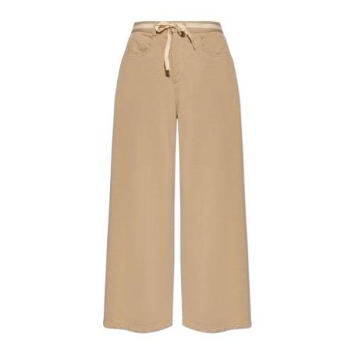 MM6 Maison Margiela Bomullssweatpants Beige, Dam