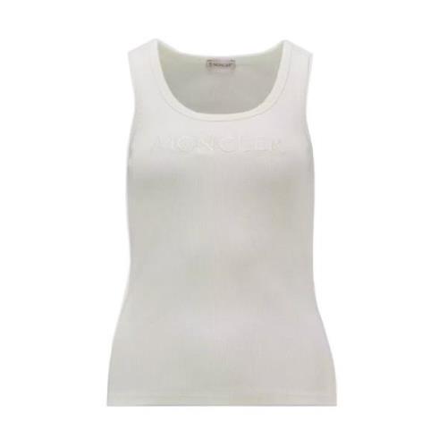 Moncler Ärmlös Tank Top White, Dam