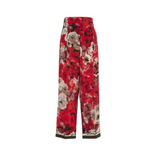 Carolina Herrera Cropped Trousers Multicolor, Dam