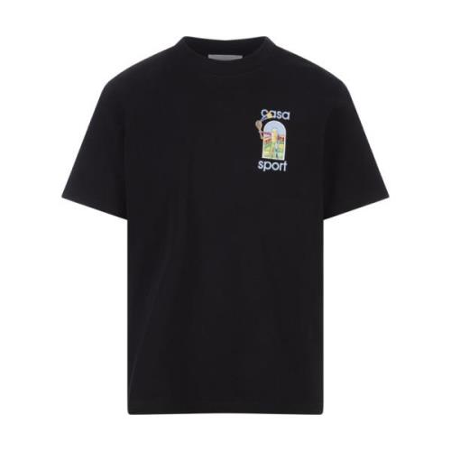 Casablanca Le Jeu Coloré Svart T-shirt Black, Herr