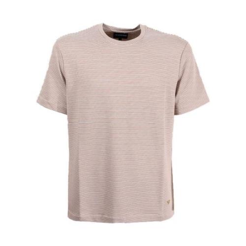 Emporio Armani T-Shirts Beige, Herr