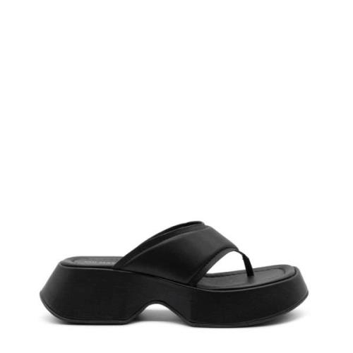 Vic Matié Svart Yoko Flip-Flops Black, Dam