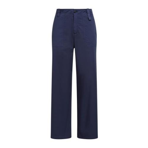 Maliparmi Tapered Trousers Blue, Dam